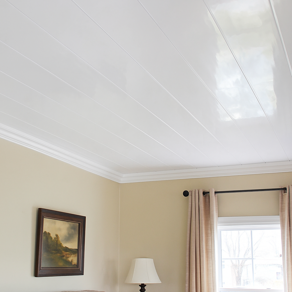 Modern ceiling with recessed lighting