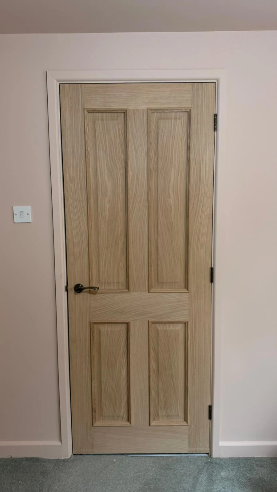 Modern door installation finish